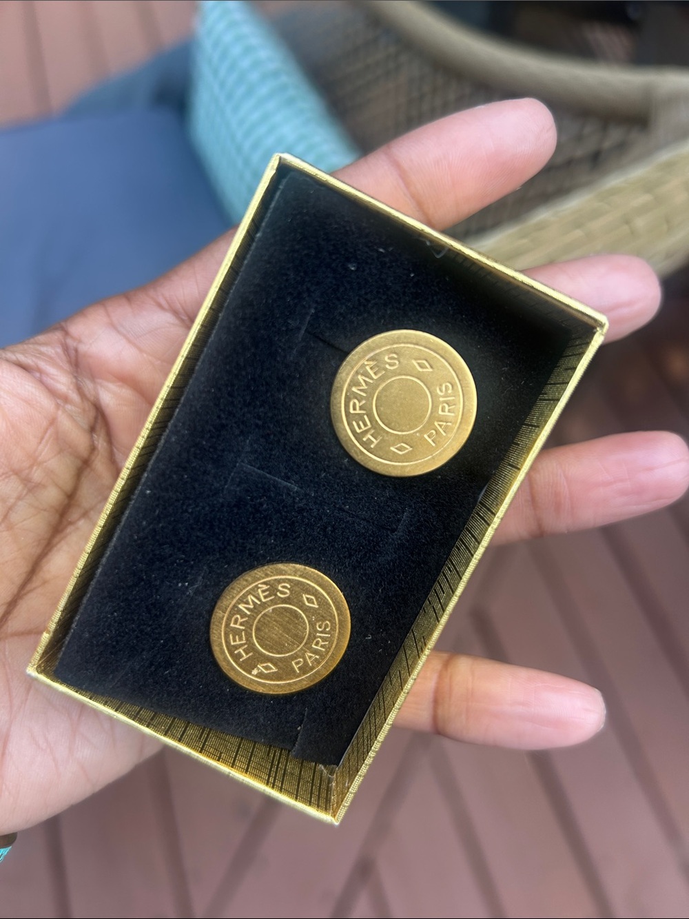 Hermes matte clip on earrings Clou De Selle 👀🥳🥳❌❌